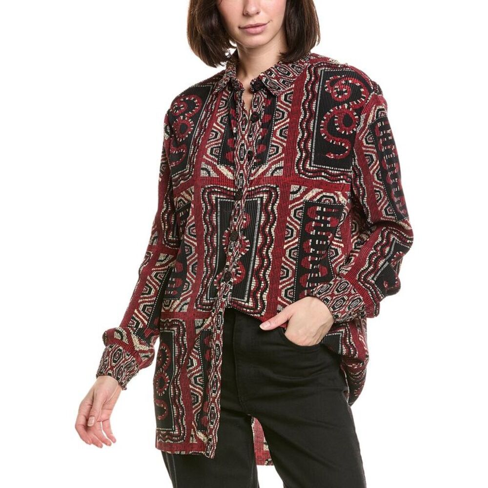 Farm Rio Womens  Snake Scarves Shirt